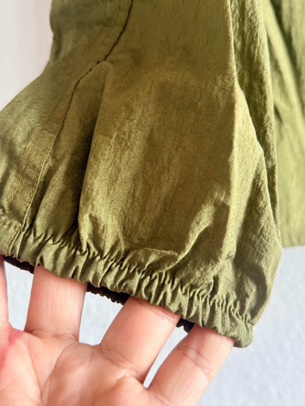 Athleta Olive Green Lightweight Shirt Jacket - Picture 2 of 6